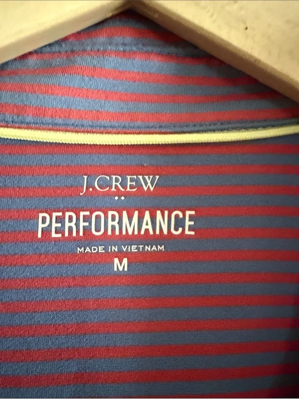 J Crew Medium Striped Red and Light Blue Tee